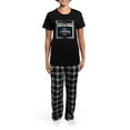 thumbnail image 4 of CafePress - Cute Happy Oven With Cupcakes Women's Dark Pajamas - Women's Short Sleeve Print T-Shirt and Pants Dark Cotton Pajama Set, 4 of 7