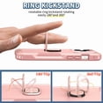 thumbnail image 5 of SaniMore for iPhone 15 Pro Max 6.7" Magnetic Case, Rugged PC & TPU Bumpers with Car Mount & Ring Kickstand Heavy Duty Full Body Protective Case for 15 Pro Max Women Men, Rosegold, 5 of 11