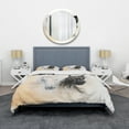 thumbnail image 2 of Designart 'Black and White Horse Heads' Animal Duvet Cover Set, 2 of 4