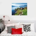 thumbnail image 4 of WERPE Beautiful Scenery Landscape of Ruins of Urquhart Castle Along Loch Ness Scotland - Canvas Art Wall Art -, 4 of 4