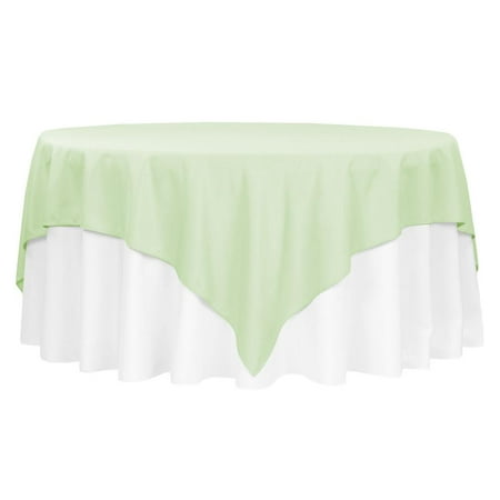 

1 Pc Polyester Square 90 X90 Overlay/Tablecloth - Sage Green For Weddings Trade Shows Showrooms Events