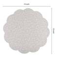 thumbnail image 4 of Unique Bargains Set of 6 Flower Placemats for Kitchen White 15*15in, 4 of 7