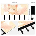 thumbnail image 2 of Cartoon Cat Fly Key Holder for Wall Mail Holder Organizer with 5 Key Hooks Wall Mount Key Rack with Shelf, 2 of 6