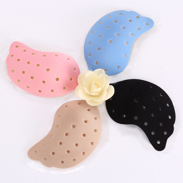 4 pares de copa C verano nuevo sujetador invisible de mariposa de silicona transpirable vestido de novia perforado fruncido pegamento de pasta de leche biológica ropa interior sin costuras ropa interior de mujer ER