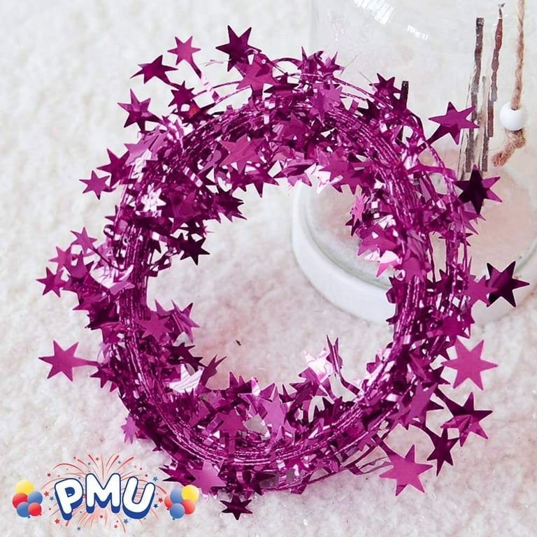 Hint of Pink Wired Crystal Garland 42