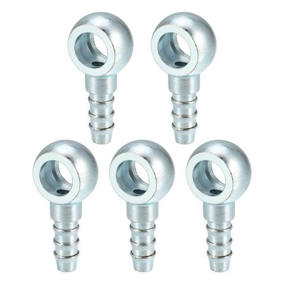 Unique Bargains 5pcs 10mm ID 7.5 mm OD Car Banjo Hose Barb Bolt Fittings Universal Banjo Fitting Fuel Adapter Connector