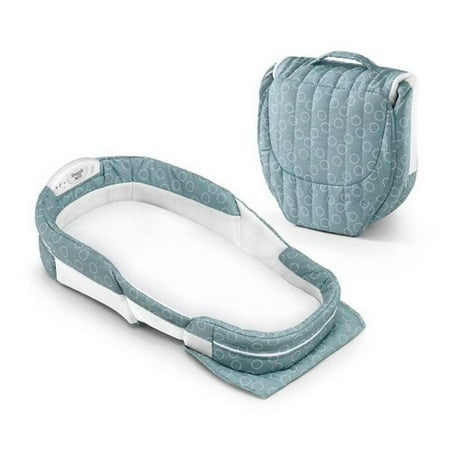 Baby Delight Snuggle Nest Surround XL Infant Sleeper - Sea Green Rings