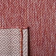 thumbnail image 6 of Safavieh Courtyard Mitre Geometric Indoor/Outdoor Area Rug, Red/Red, 5'3" x 5'3" Round, 6 of 11