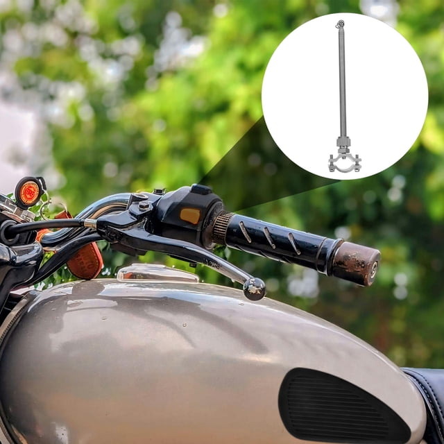 unbranded Báculo Telescópico Universal Para Motocicleta Con Montaje En Portaequipajes Color