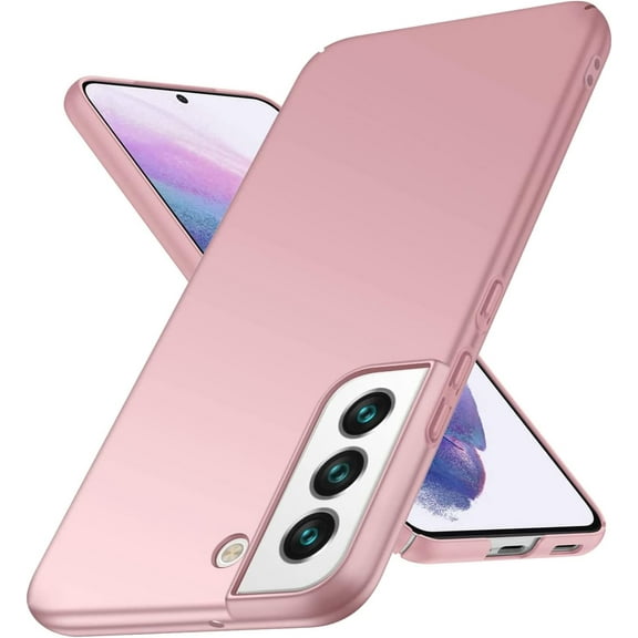 Compatible Ultra Slim Case for Samsung Galaxy S22 Plus Case,Anti-Slip Matte Hard PC Case Galaxy S22 Plus Case for Women Smooth Case for Samsung Galaxy S22 Plus Phone Case S22 Plus Rose Gold