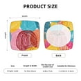 thumbnail image 5 of Rateoe Colorful Wool Balls Pattern Square Couch Cushion Covers, Sofa Furniture Protector Slipcover with Bottom Tie rope, Soft Non-Slip Non-Wrinkle Non-Sticky-Two Pieces, 5 of 7