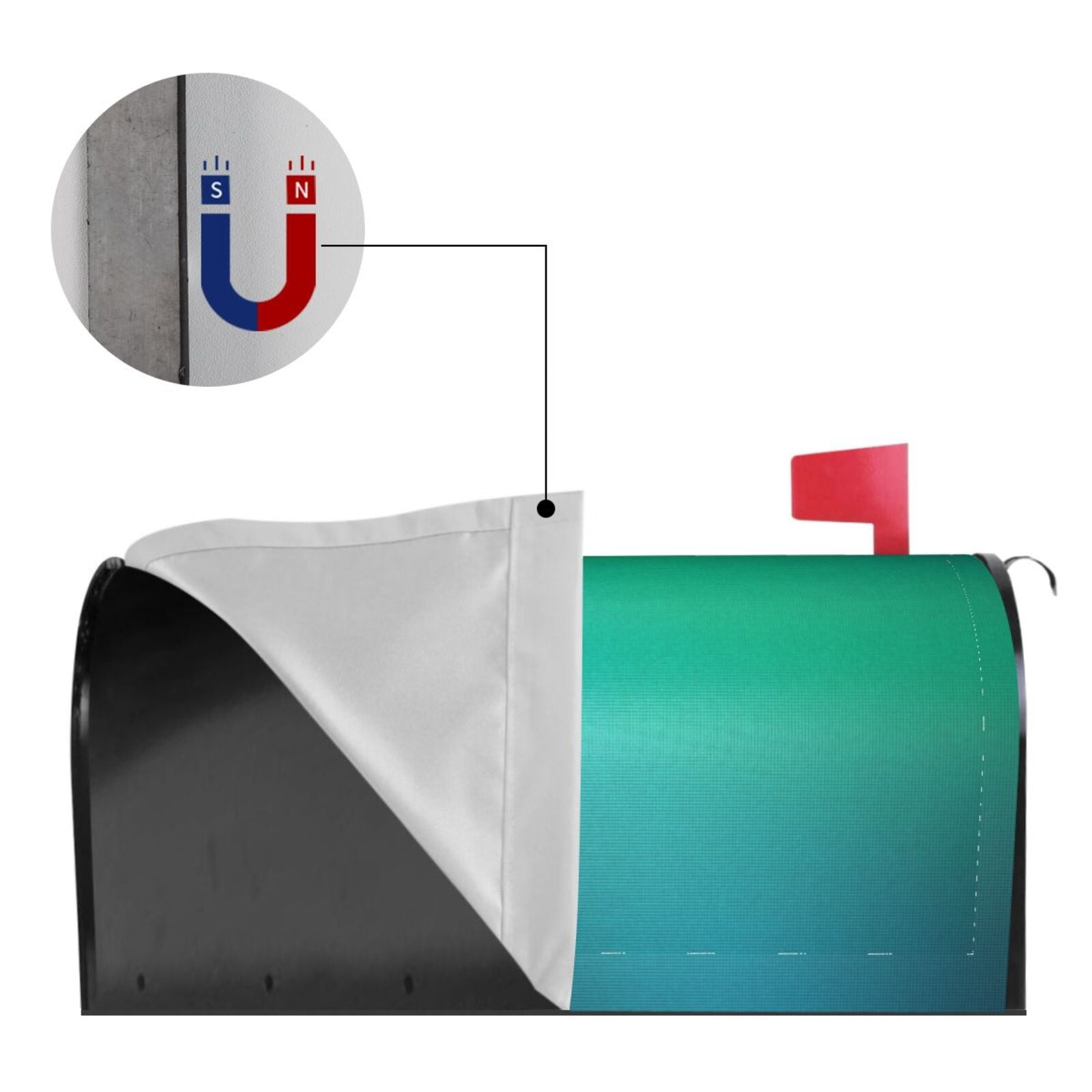 Kdxio Magnetic Mailbox Cover 21x18 in Mailbox Cover Outdoor Decoration Holiday Mailbox Covers for Home Garden Yard-21x18 in