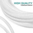 thumbnail image 3 of 1/4 Inch x 25 Ft Split Wire Loom Tubing , Protective Split Cable Conduit, White, 3 of 6