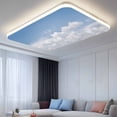 thumbnail image 2 of Clouds Fluorescent Light Covers, Blue White Sky Natural Landscape Magnetic Light Covers for Ceiling Lights, Fluorescent Ceiling Shade Filters for Classroom Bedroom Office 4x2Ft x 2PCS, 2 of 8