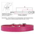 thumbnail image 3 of Faux Leather Collar Metal Buckle Pet Collar Adjustable Pet Collar for Small Dogs, 3 of 10