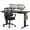 Black 63" & Black, variant on edx Electric Standing Desk & Computer Office Chair Set, 48 x 24 Inches Height Adjustable Desk & Desk Chair, Ergonomic Stand up Desk with Memory Preset for Home Office