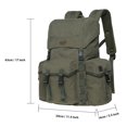 thumbnail image 3 of KAUKKO Men's Women's School Backpack Hiking Backpack Travel Bag Laptop Backpack Outdoor Sports Leisure Daypacks (ARMYGREEN), 3 of 5
