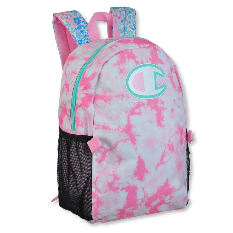 Champion Kids Youth Backpacks Lunch Kit Combo Pink Candy Aruba Blue One Size
