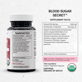 thumbnail image 3 of Secrets of the Tribe Blood Sugar Secret Organic Capsules Dietary Supplement, Natural Herb Blend, Made from USDA Certified Organic Bitter Melon, Cinnamon, Fenugreek, Dandelion, Gymnema 60 Count, 3 of 8