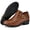 Brown, variant on Ecetana Women's Chunky Low Heel Ankle Boots Round Toe Leather Western Short Booties with Side Zipper