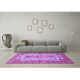 thumbnail image 3 of Ahgly Company Indoor Rectangle Medallion Purple Traditional Area Rugs, 2' x 3', 3 of 4