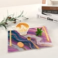 thumbnail image 6 of Iauyy Modern Square Bathroom Tray with Handles - Acrylic & Aluminum Alloy Vanity Countertop Organizer ，Abstract Flow, 6 of 7