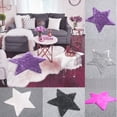 thumbnail image 4 of Hemoton Modern Fashion Creative Star Shaped Plush Cushion Carpet Rug Ground Mat Tea Table Mats for Decoration (Purple), 4 of 4