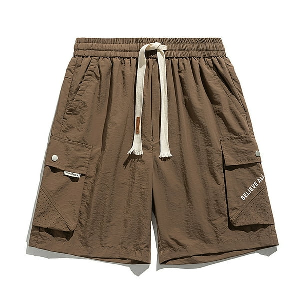 Puntoco Pantalones Cortos Para Hombre Con Bolsillos Con Cordón, Pantalones Cortos Con Estampado Del Día De La Independencia, Blanco Xxxxl, Pantalones Cortos Para Hombre