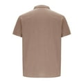 thumbnail image 4 of pstuiky camisetas para hombre, Camiseta informal de manga corta con botones y solapa para hombre camisas casuales para hombre xl, 4 of 6