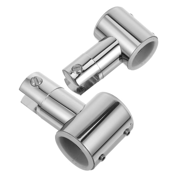 Stainless Steel Pipe Connector Clamp for Bathroom Hardware Shower Rod Parts 2pcs