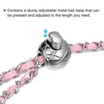 thumbnail image 5 of Uxcell Purse Chain Strap 47 Inch Iron Chain Strap Adjustable Chains Replacement for Wallets Clutch Bags Pink/Silver Tone, 5 of 5