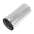 thumbnail image 1 of Tubo de escape recto con rodillo de bead, tubería de escape modificada para automóvil DIY, 5" OD, longitud de extremo de 10", acero inoxidable T304, tonalidad plateada, 1 of 7