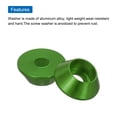 thumbnail image 4 of Uxcell M3 Cone Cup Washers,Anodized Aluminum Gaskets for Screw RC/FPV/PC/Drone, Pack of 20 (Green), 4 of 6