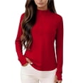 thumbnail image 7 of Luvrsol Women's UPF 50+ Long Sleeve Thumbhole Jacket Soft Half-Zip Yoga Blouse, 7 of 7