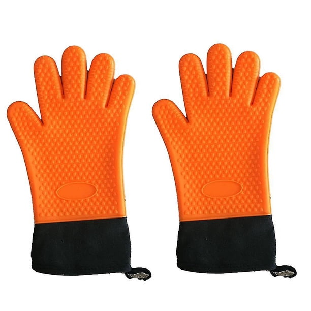 Guantes de silicona para cocinar, resistentes al calor, para barbacoa y cocina.