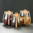 thumbnail image 2 of 1pc Airtight Food Containers Kitchen Storage Pots Glass Jar with Lid Sealed Canister Sugar Tea Cans Hermetic Kitchen Coffee Jars, 2 of 10
