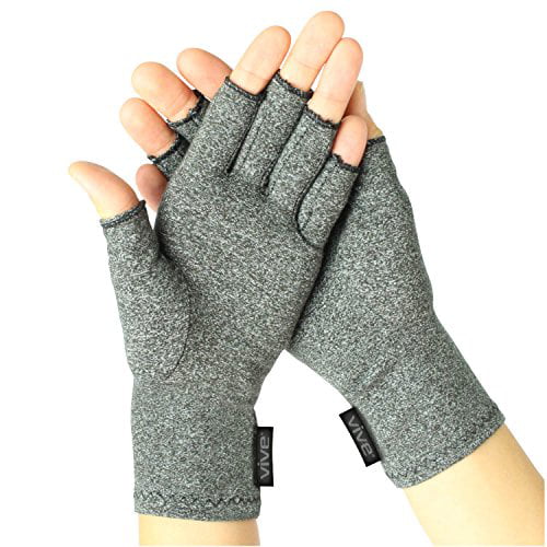 Comfortable Fit for Men and Women Vive Pink Arthritis Hand Compression Gloves Moisture Wicking Fabric Carpal Tunnel Support Osteoarthritis and Computer Typing Pain Open Finger for Rheumatoid