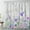 Purple and Gray, variant on HVEST Spring Floral Shower Curtain, Watercolor Flower and Butterfly Bathroom Curtain Rustic Wildflower Polyester Fabric Decor Curtain with Hooks, 60X72 inch