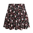thumbnail image 2 of HELLHERO Built-in Shorts Tennis Skirt, Santa Claus Snowflake Pattern 2 Side Pockets with Shorts Golf Skirts for Pickleball Yoga Hiking, 2 of 10
