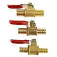 thumbnail image 6 of 3/8" M/M Full Port Inline Brass Water Air Gas Fuel Shut-off Valve FAST Ball I9C7, 6 of 9