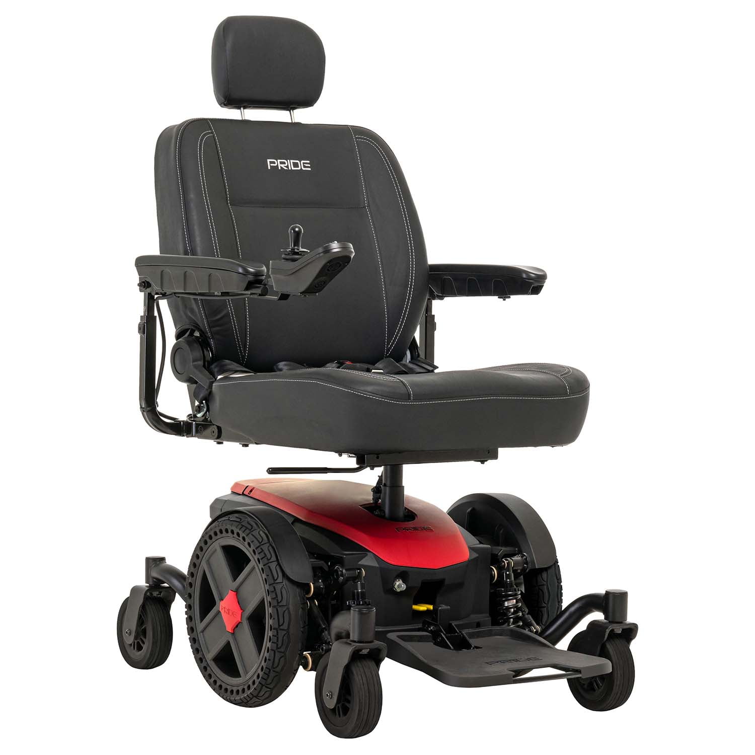Pride Mobility Jazzy EVO 614 Group 2 Power Chair, Red, 18"Wx18"20"D