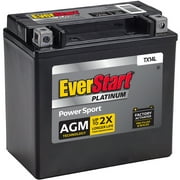 EverStart Premium BOXED AGM Power Sport Battery, Group Size TX14L 12 Volt, 200 CCA