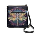 thumbnail image 2 of Kuiaobaty Dragonfly Print Vegan Leather Crossbody Bag for Women, Vintage Medium Size Shoulder Purse Crossbody, Sturdy Waterproof Messenger Handbag with Adjustable Strap for Travel, 2 of 7
