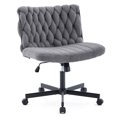 thumbnail image 1 of Chaise Moderne à Croisillons, Chaise de Bureau Extra Grand avec Hauteur Réglable et Roulettes Pivotantes à 360°, Chaise de Bureau Ergonomique Pivotante et Confortable pour la Maison, 1 of 7