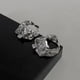 thumbnail image 2 of 1 Paire 925 Argent Aiguilles Irrgulires Ajour Boucles Doreilles Personnalit Mode Argent Boucles Doreilles Pour Femmes, 2 of 5