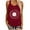 Wine, variant on WRKEKC Summer T-Shirts for Women, Casual Tops for Women, Women's Printed Fitting Round Neck Sleeveless Suspender Tops