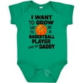 thumbnail image 3 of Inktastic I Want to Grow Up to Be a Basketball Player Like My Daddy Boys or Girls Baby Bodysuit, 3 of 5