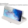 thumbnail image 3 of Wallet Case for Samsung Galaxy S20 Ultra,Magnetic Handbag Zipper Pocket PU Leather Flip with 9 Card Slots and Wrist Strap Folio TPU Inner Stand Case for Samsung Galaxy S20 Ultra - Silver, 3 of 14