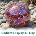 thumbnail image 3 of Sunnydaze Pearl Pink 10" Glass Outdoor Gazing Globe, 3 of 10