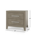 thumbnail image 4 of Child Craft Kieran 2-Drawer Nightstand with Metal Pulls, Pine Wood Construction, Crescent Gray, 4 of 6